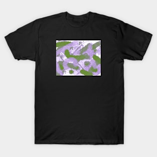 Genderqueer Pride Abstract Textural Layered Paint T-Shirt